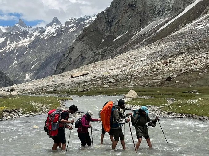 Trekking near Manali Himachal Pradesh